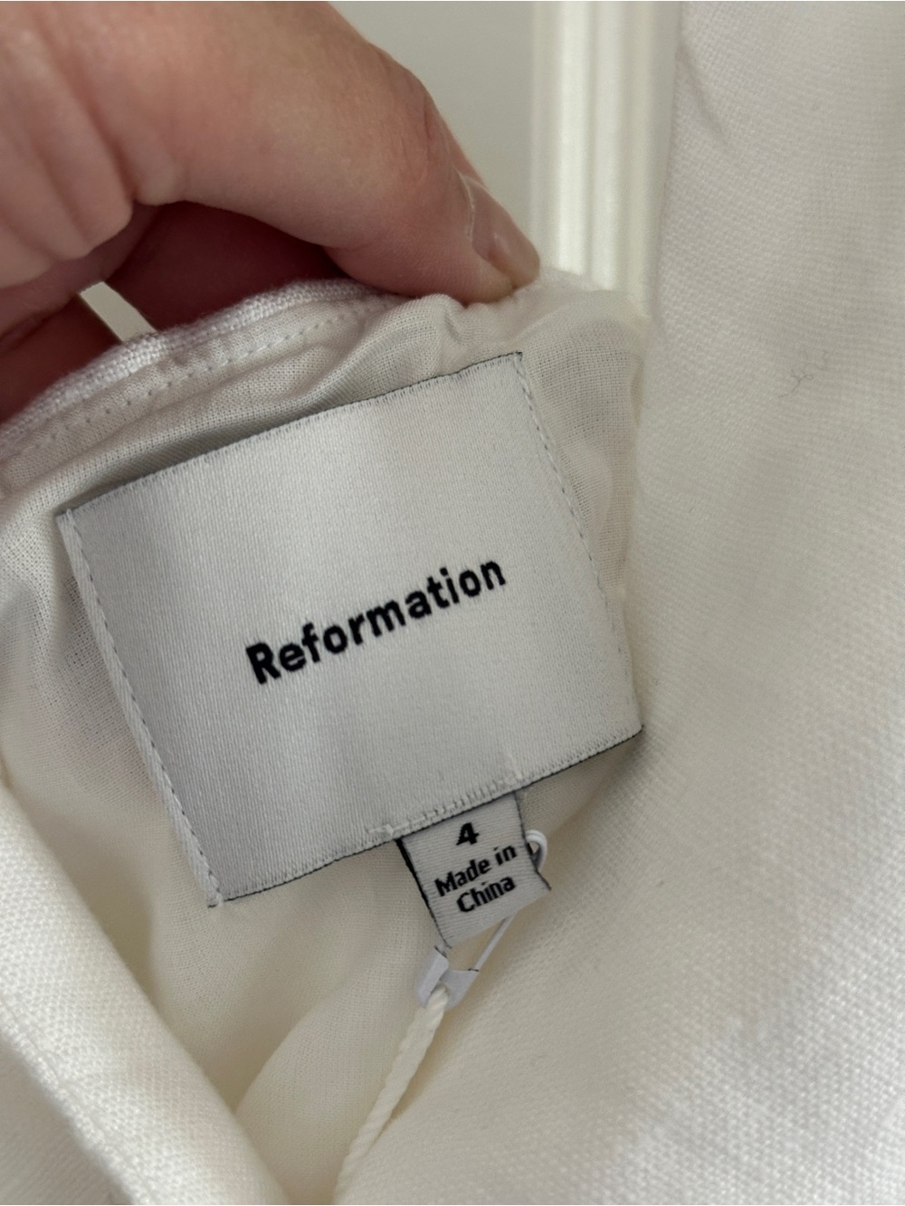 Reformation White Halter Linen Vest - Picture 3 of 5